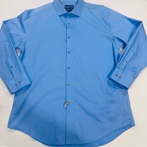 AWEARNESS Kenneth Cole Performance Stretch Non-Iron Slim Fit Dress Shirt, 2XL